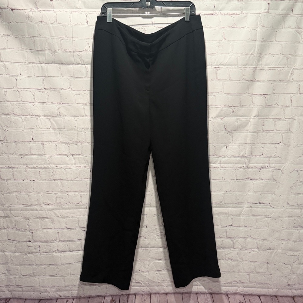 Jones New York Black Wide Leg Dress Pants Woman’s Size 14